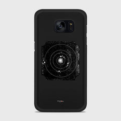ASTRONOMY Samsung Galaxy S7 Edge case - thin fit matte black (D79)