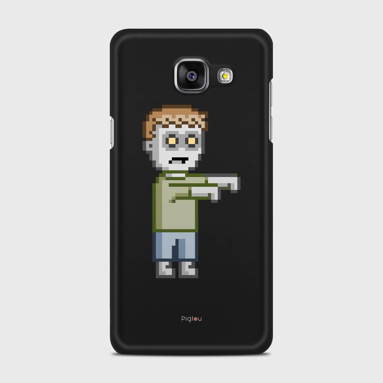 PIXELATED ZOMBIE Samsung Galaxy A5 (2016) case - thin fit matte black (D80)