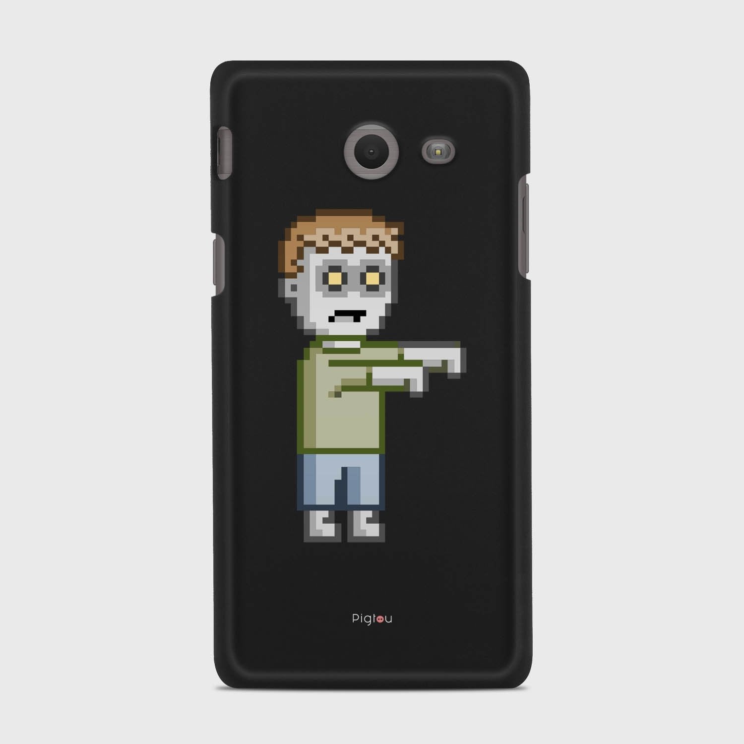PIXELATED ZOMBIE Samsung Galaxy J5 (2017) Verizon case - thin fit matte black (D80)