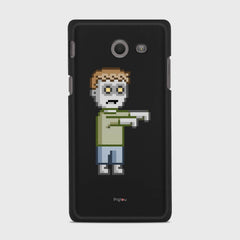 PIXELATED ZOMBIE Samsung Galaxy J5 (2017) Verizon case - thin fit matte black (D80)