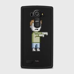 PIXELATED ZOMBIE LG G4 case - thin fit matte black (D80)