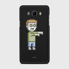 PIXELATED ZOMBIE Samsung Galaxy J7 (2016) case - thin fit matte black (D80)