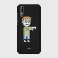 PIXELATED ZOMBIE Huawei P20 case - thin fit matte black (D80)