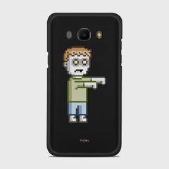 PIXELATED ZOMBIE Samsung Galaxy J5 (2016) case - thin fit matte black (D80)