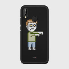 PIXELATED ZOMBIE Huawei P20 Lite case - thin fit matte black (D80)