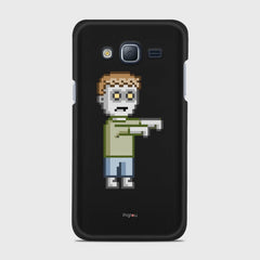 PIXELATED ZOMBIE Samsung Galaxy J3 (2016) case - thin fit matte black (D80)