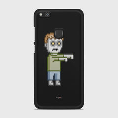 PIXELATED ZOMBIE Huawei P10 Lite case - thin fit matte black (D80)