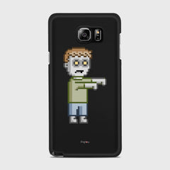 PIXELATED ZOMBIE Samsung Galaxy Note 5 case - thin fit matte black (D80)