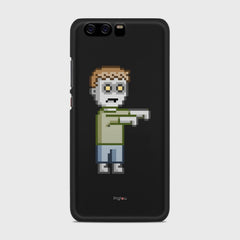 PIXELATED ZOMBIE Huawei P10 case - thin fit matte black (D80)