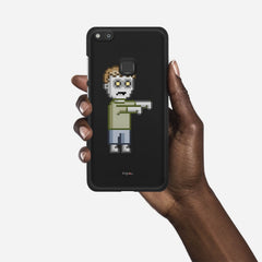 PIXELATED ZOMBIE Huawei P10 Lite case - thin fit matte black (D80)