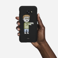 PIXELATED ZOMBIE Samsung Galaxy A5 (2017) case - thin fit matte black (D80)