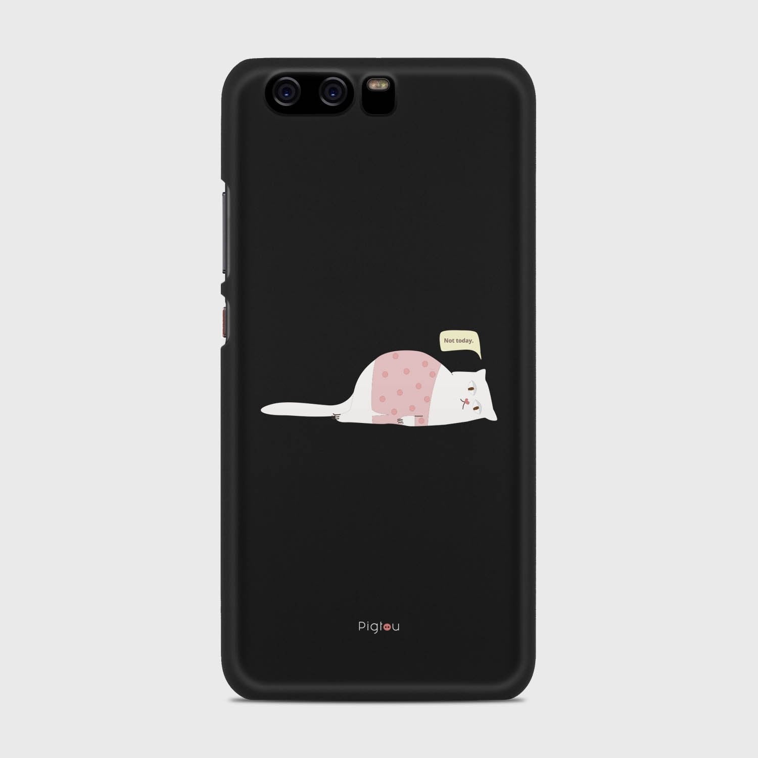 NOT TODAY Huawei P10 case - thin fit matte black (D81)