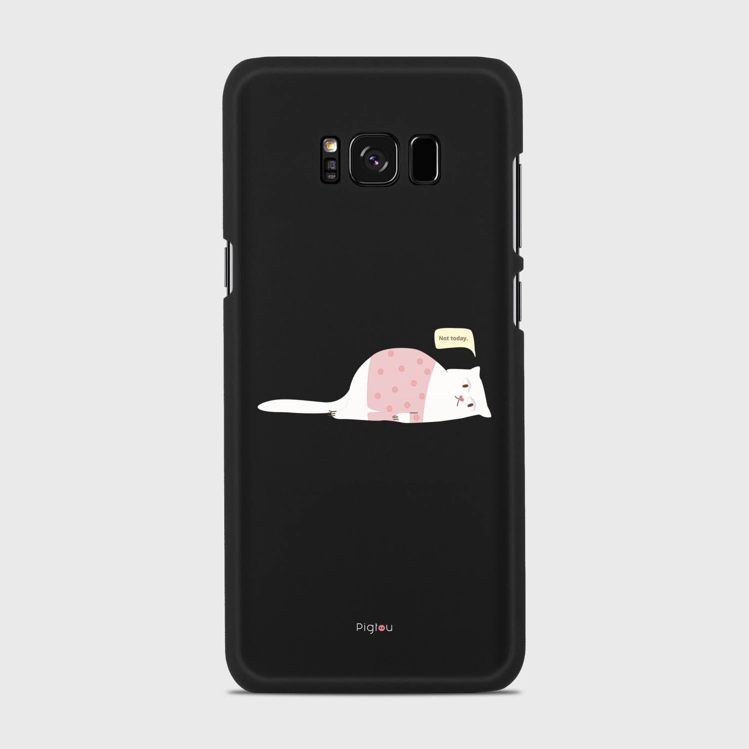 NOT TODAY Samsung Galaxy S8 Plus case - thin fit matte black (D81)