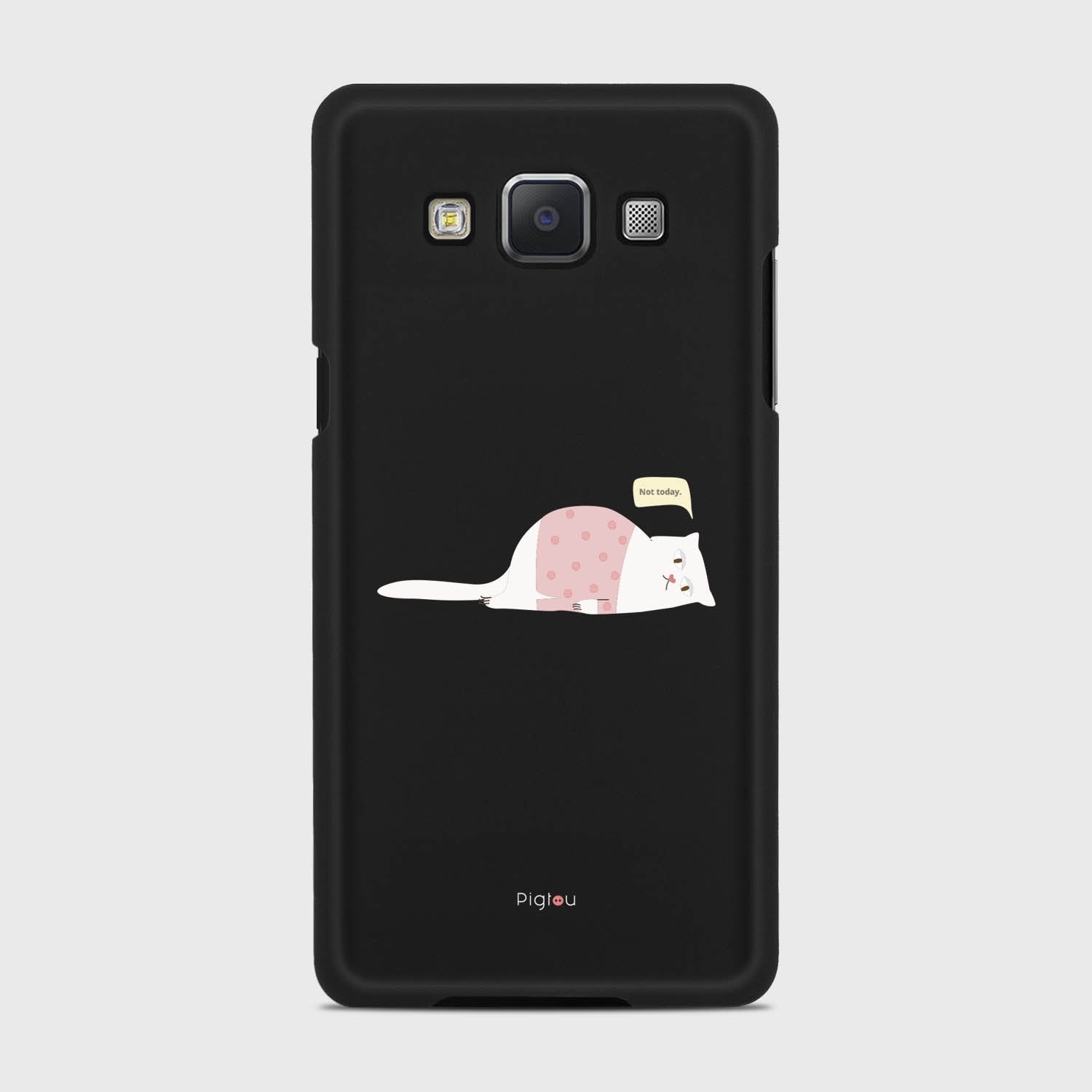 NOT TODAY Samsung Galaxy A5 (2015) case - thin fit matte black (D81)