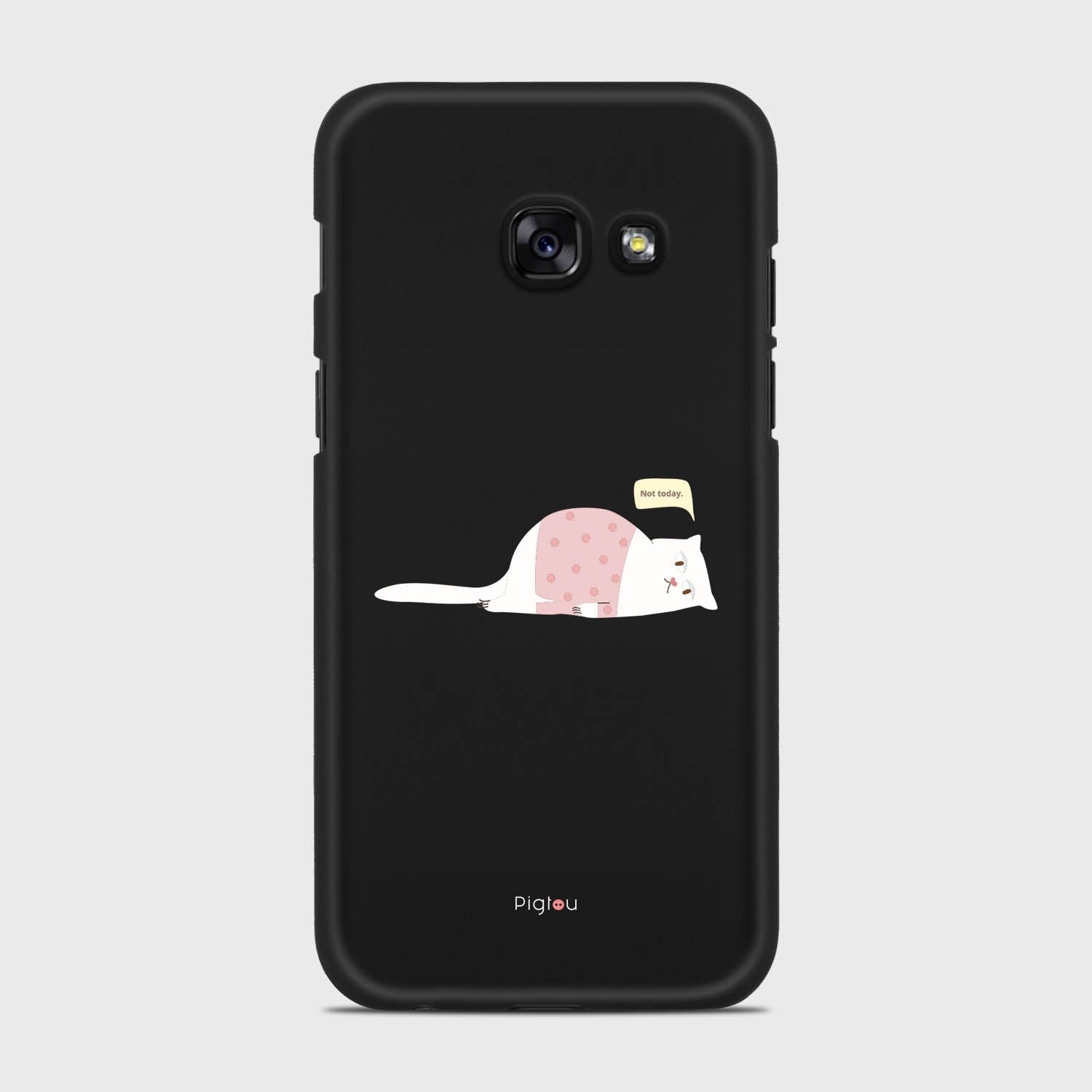 NOT TODAY Samsung Galaxy A3 (2017) case - thin fit matte black (D81)