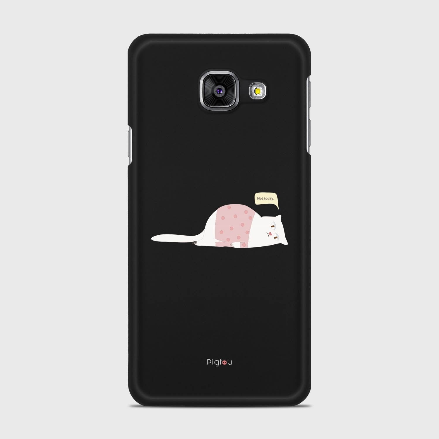 NOT TODAY Samsung Galaxy A3 (2016) case - thin fit matte black (D81)
