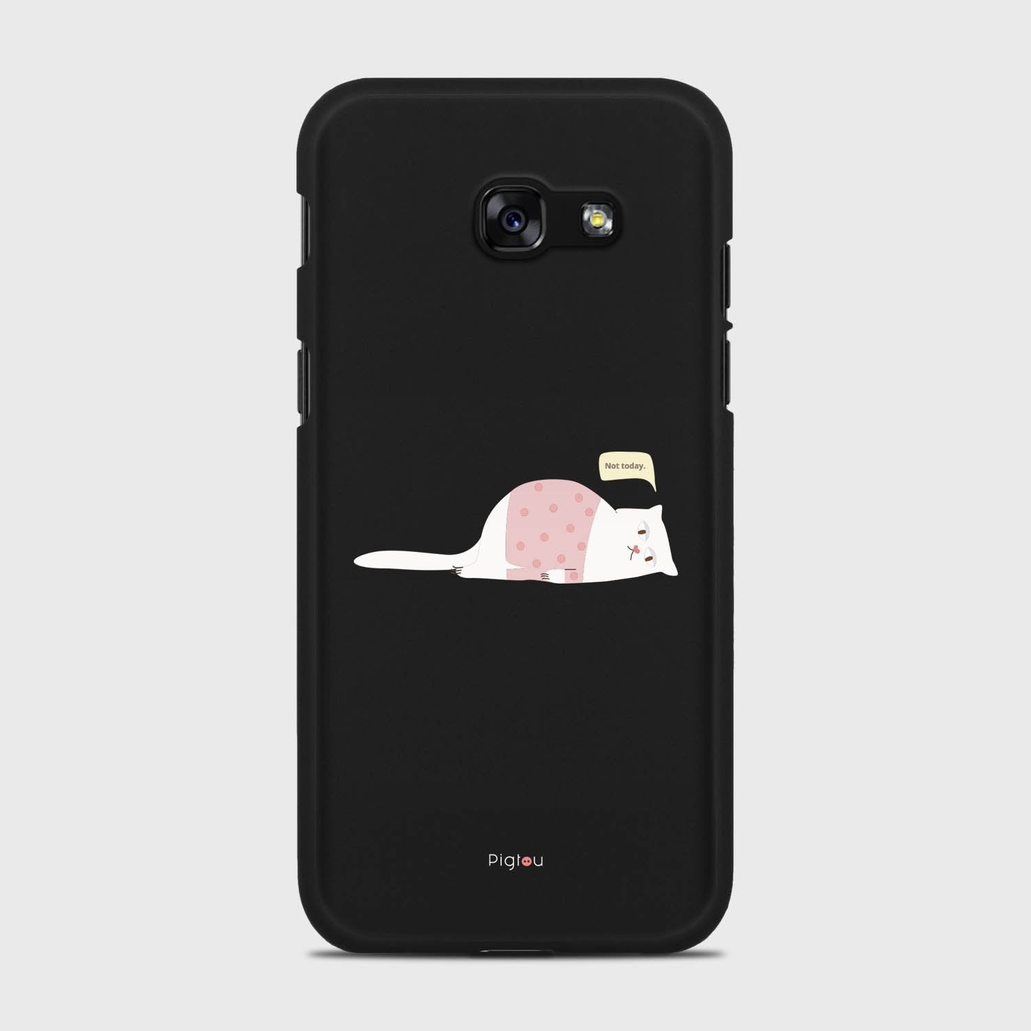 NOT TODAY Samsung Galaxy A5 (2017) case - thin fit matte black (D81)