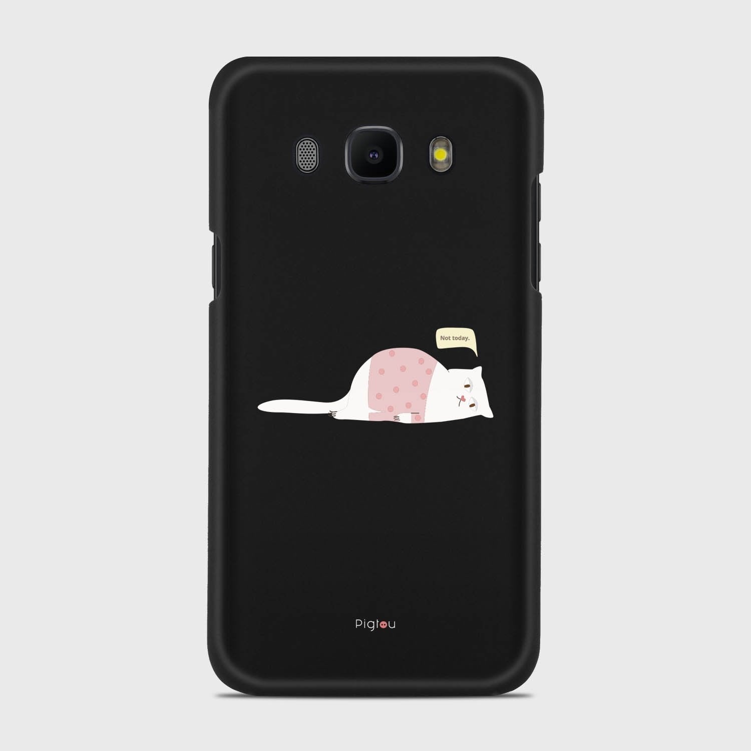 NOT TODAY Samsung Galaxy J5 (2016) case - thin fit matte black (D81)