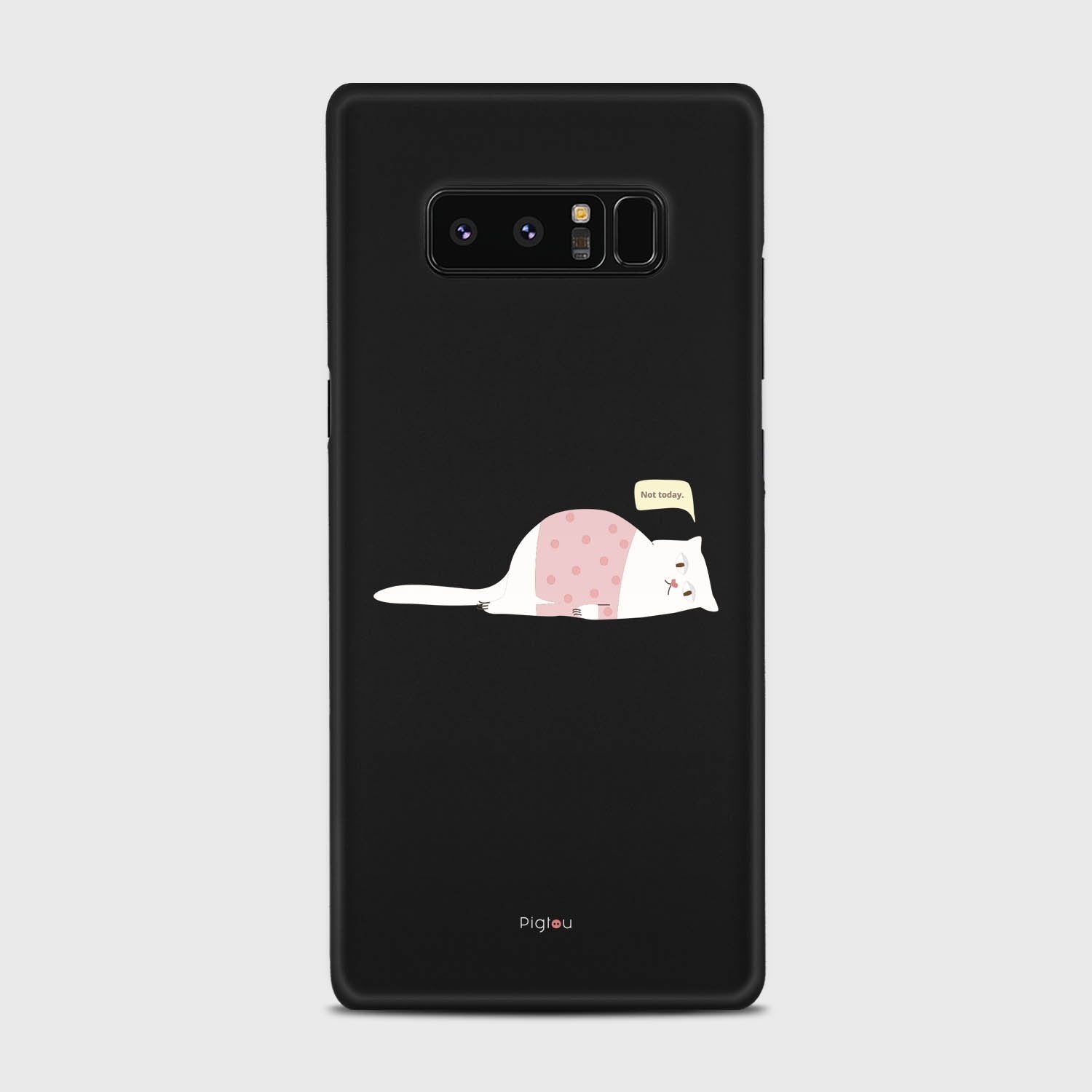 NOT TODAY Samsung Galaxy Note 8 case - thin fit matte black (D81)
