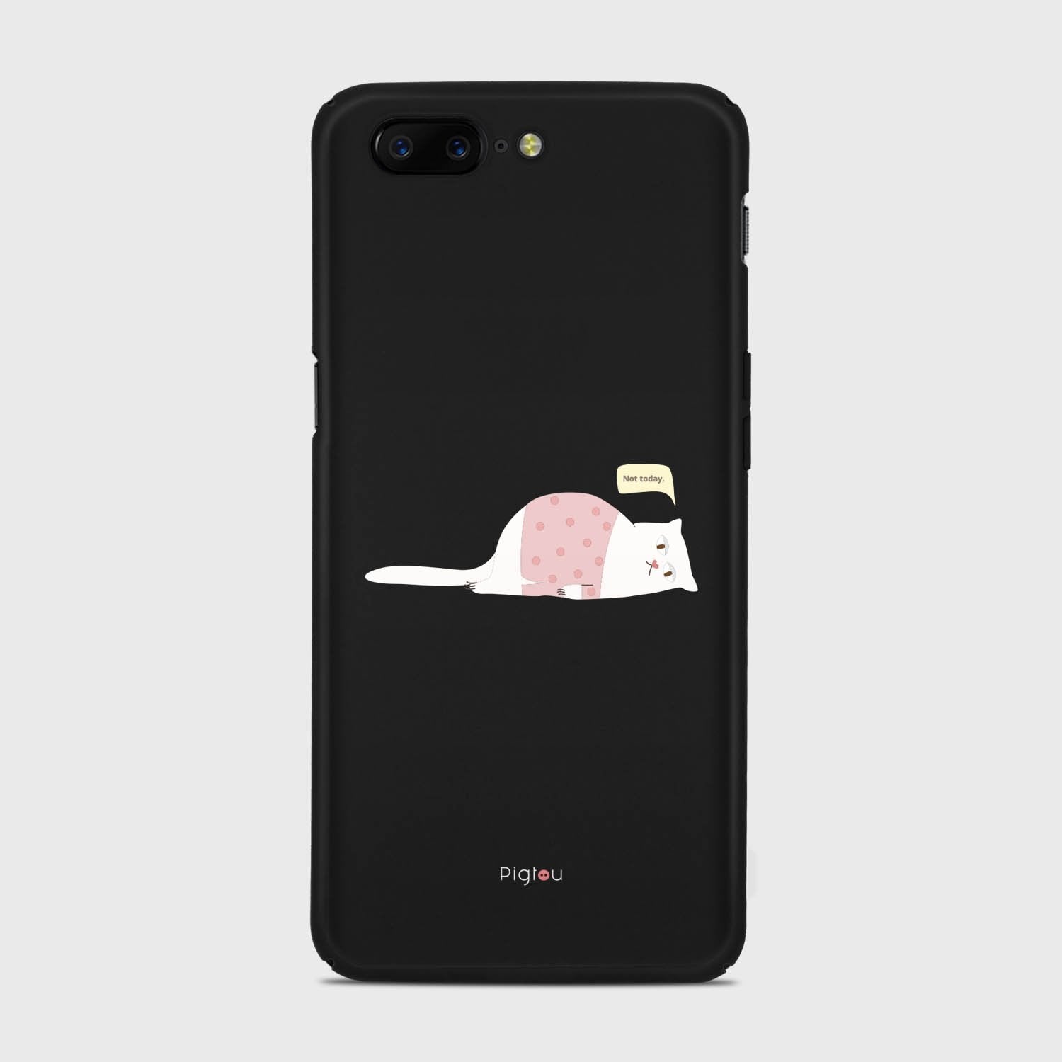 NOT TODAY Samsung Galaxy A3 (2015) case - thin fit matte black (D81)