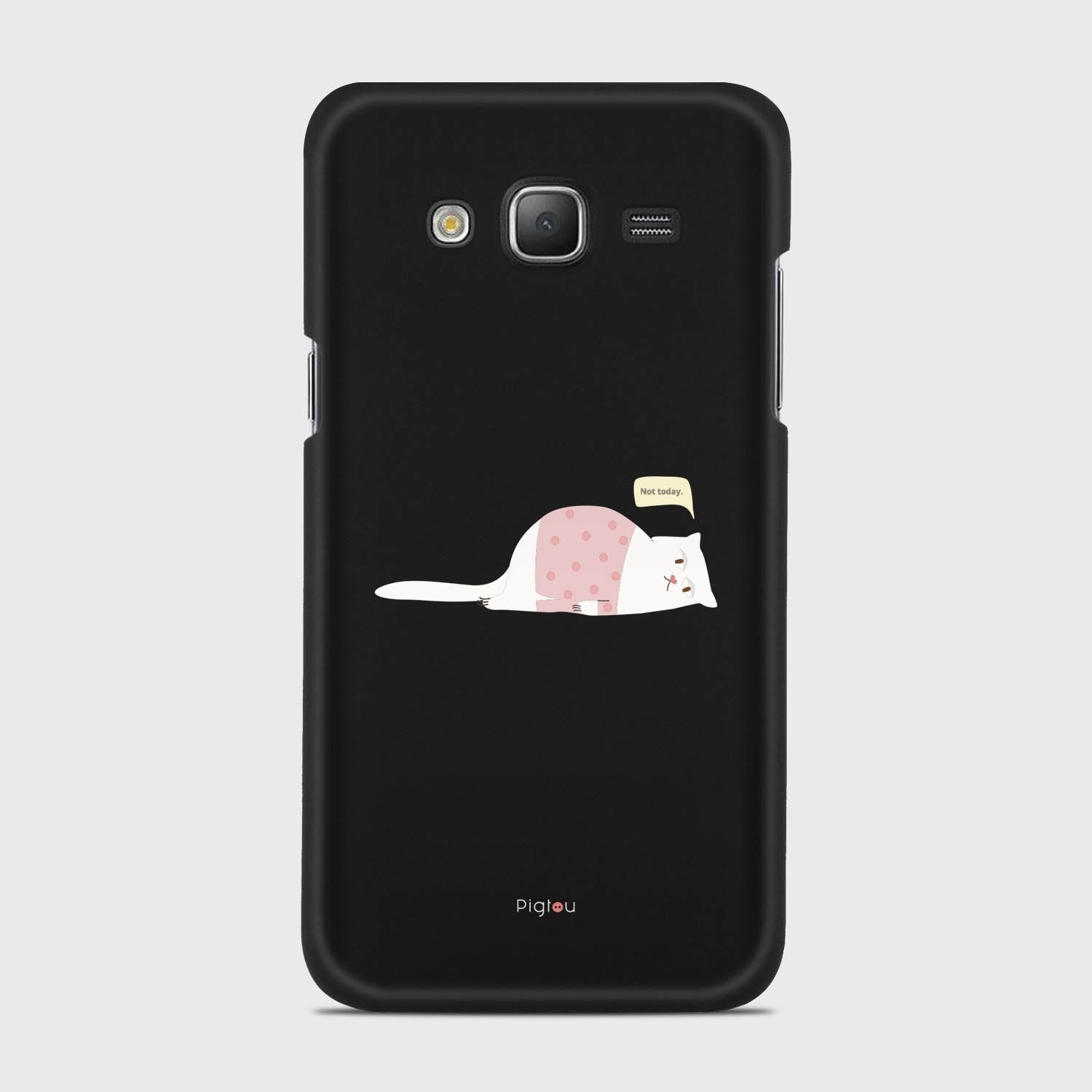 NOT TODAY Samsung Galaxy J5 (2015) case - thin fit matte black (D81)