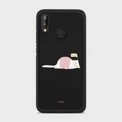NOT TODAY Huawei P20 Lite case - thin fit matte black (D81)