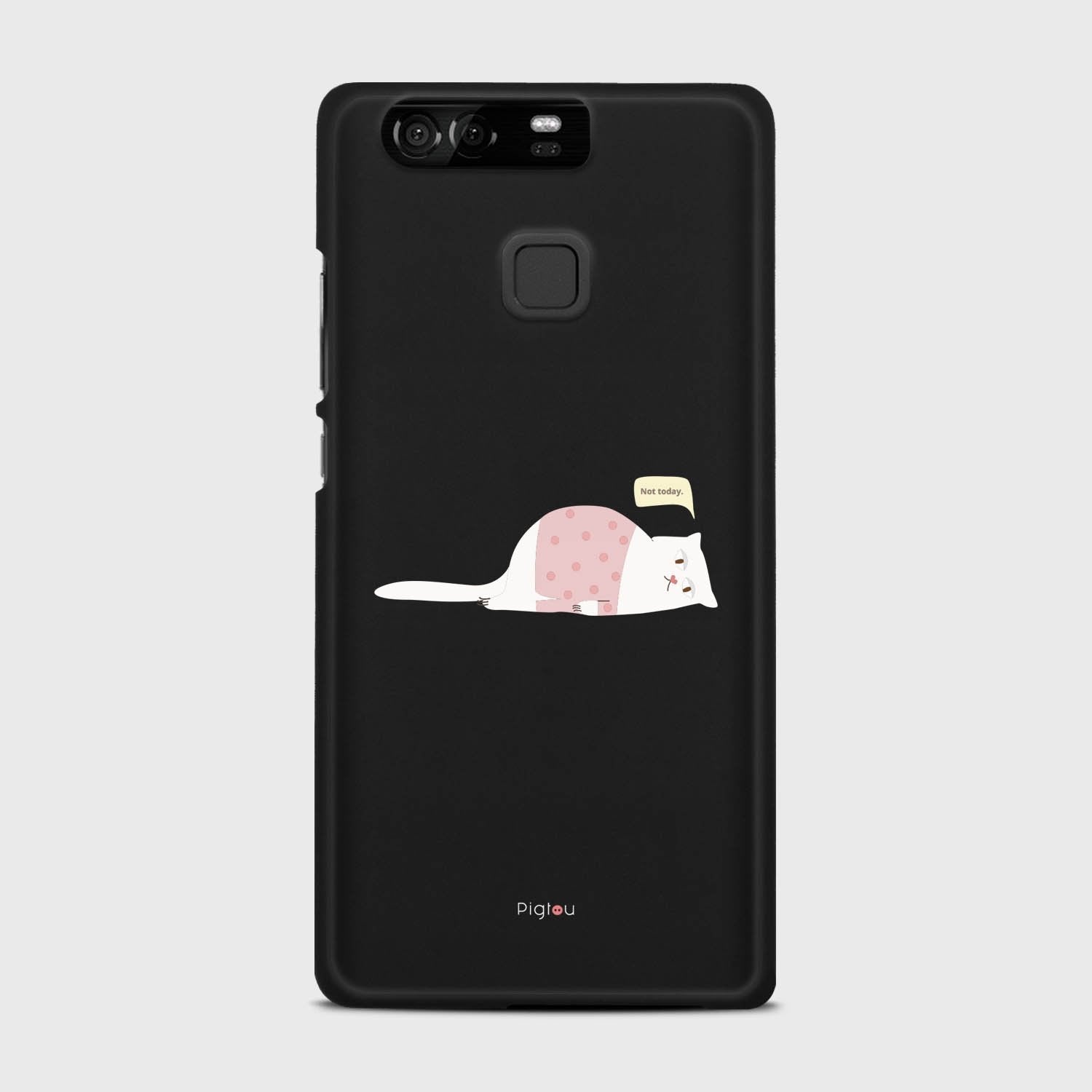 NOT TODAY Huawei P9 case - thin fit matte black (D81)