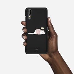 NOT TODAY Huawei P20 case - thin fit matte black (D81)