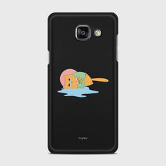 CRYING PIZZA CAT Samsung Galaxy A5 (2016) case - thin fit matte black (D82)