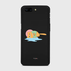 CRYING PIZZA CAT Samsung Galaxy A3 (2015) case - thin fit matte black (D82)