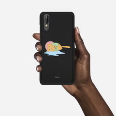 CRYING PIZZA CAT Huawei P20 case - thin fit matte black (D82)