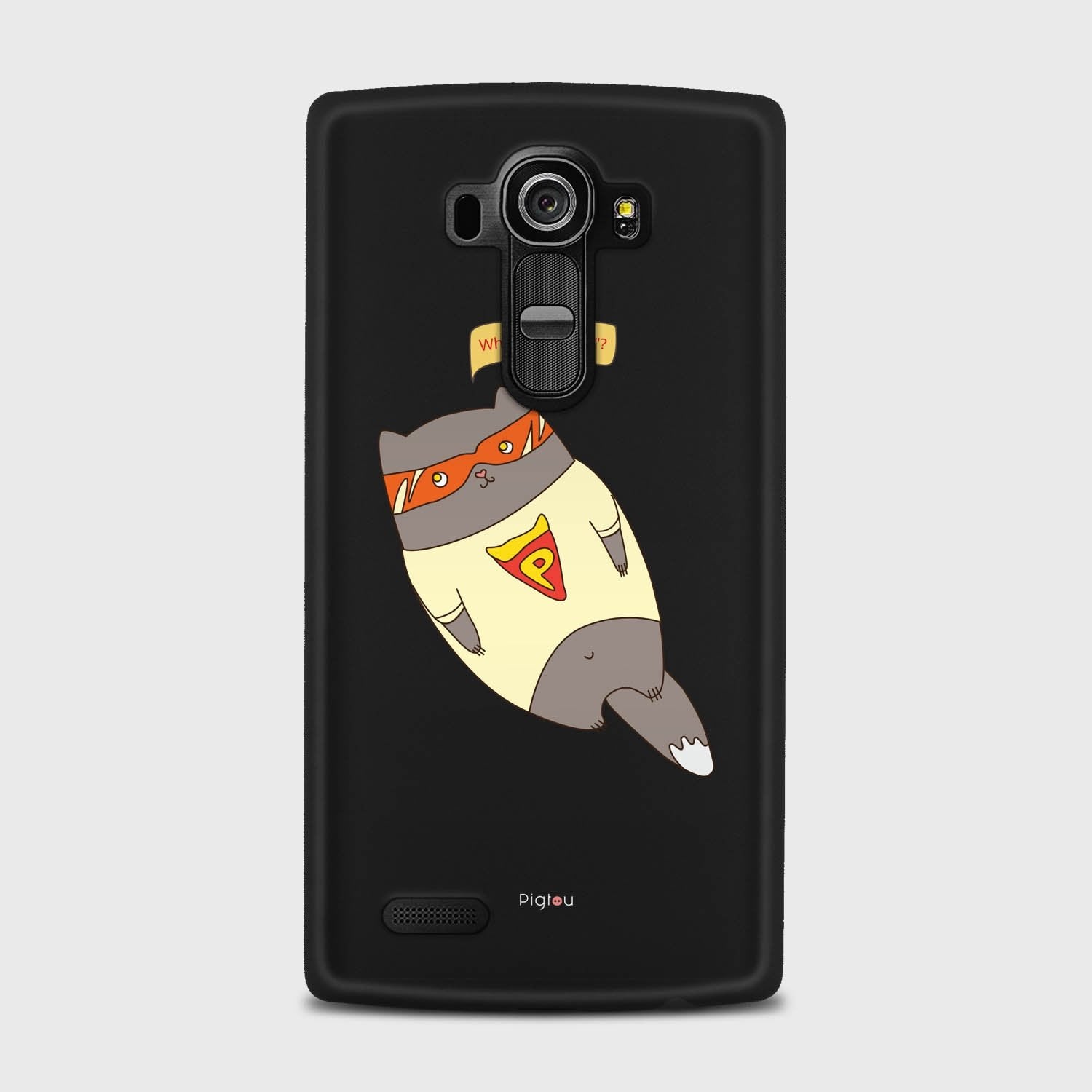 SUPER PIZZA CAT LG G4 case - thin fit matte black (D83)