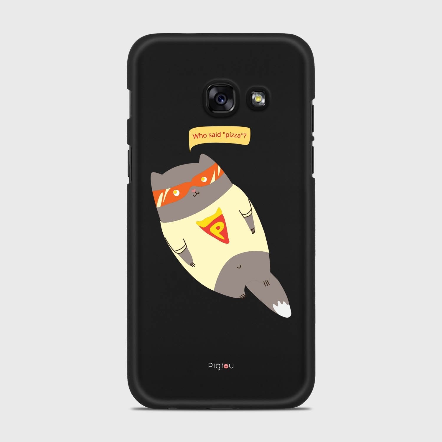 SUPER PIZZA CAT Samsung Galaxy A3 (2017) case - thin fit matte black (D83)
