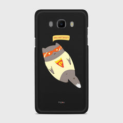 SUPER PIZZA CAT Samsung Galaxy J7 (2016) case - thin fit matte black (D83)