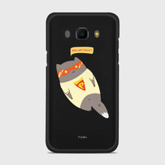 SUPER PIZZA CAT Samsung Galaxy J5 (2016) case - thin fit matte black (D83)