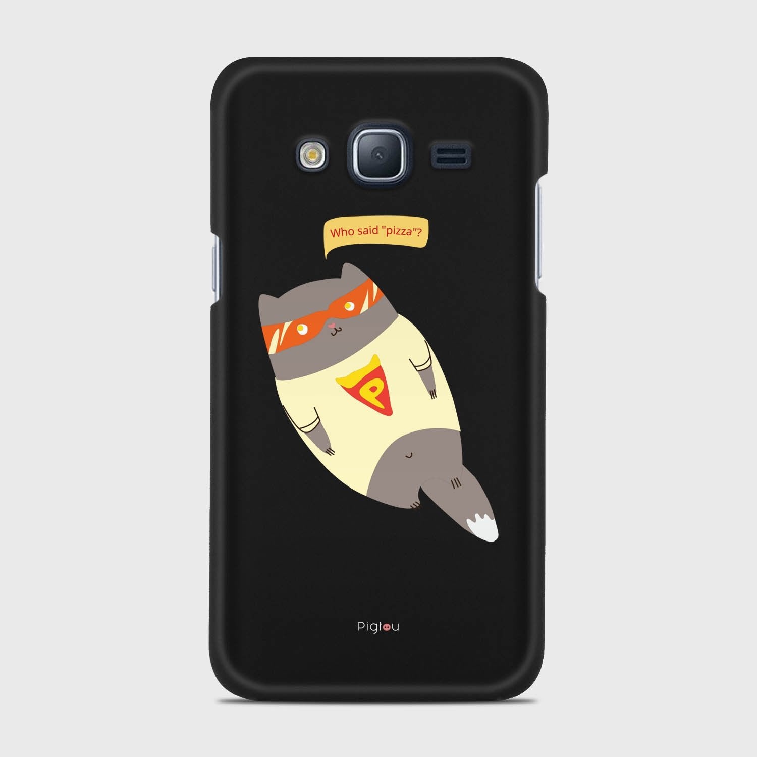 SUPER PIZZA CAT Samsung Galaxy J3 (2016) case - thin fit matte black (D83)