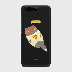 SUPER PIZZA CAT Huawei P10 case - thin fit matte black (D83)
