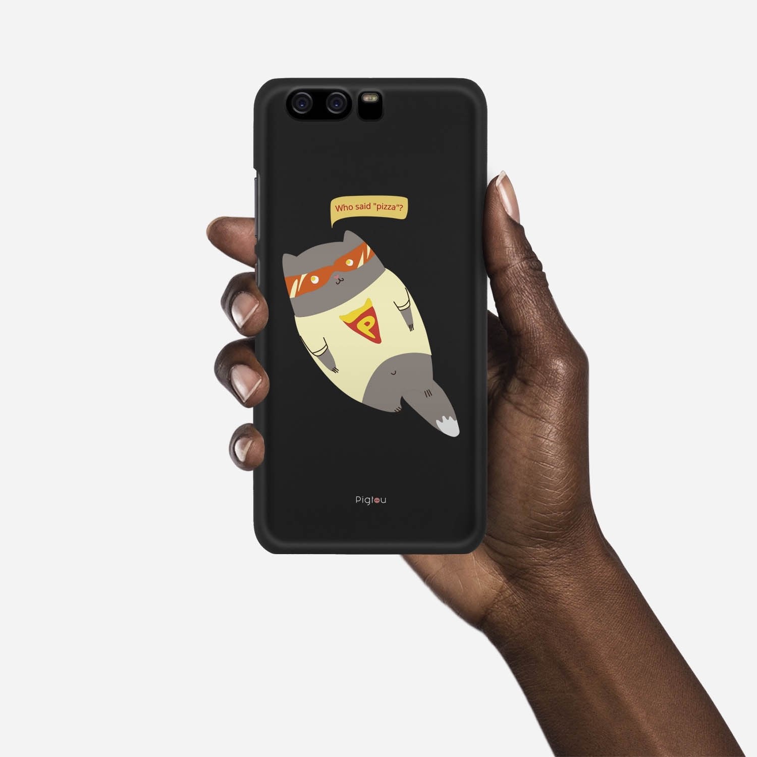 SUPER PIZZA CAT Huawei P10 case - thin fit matte black (D83)