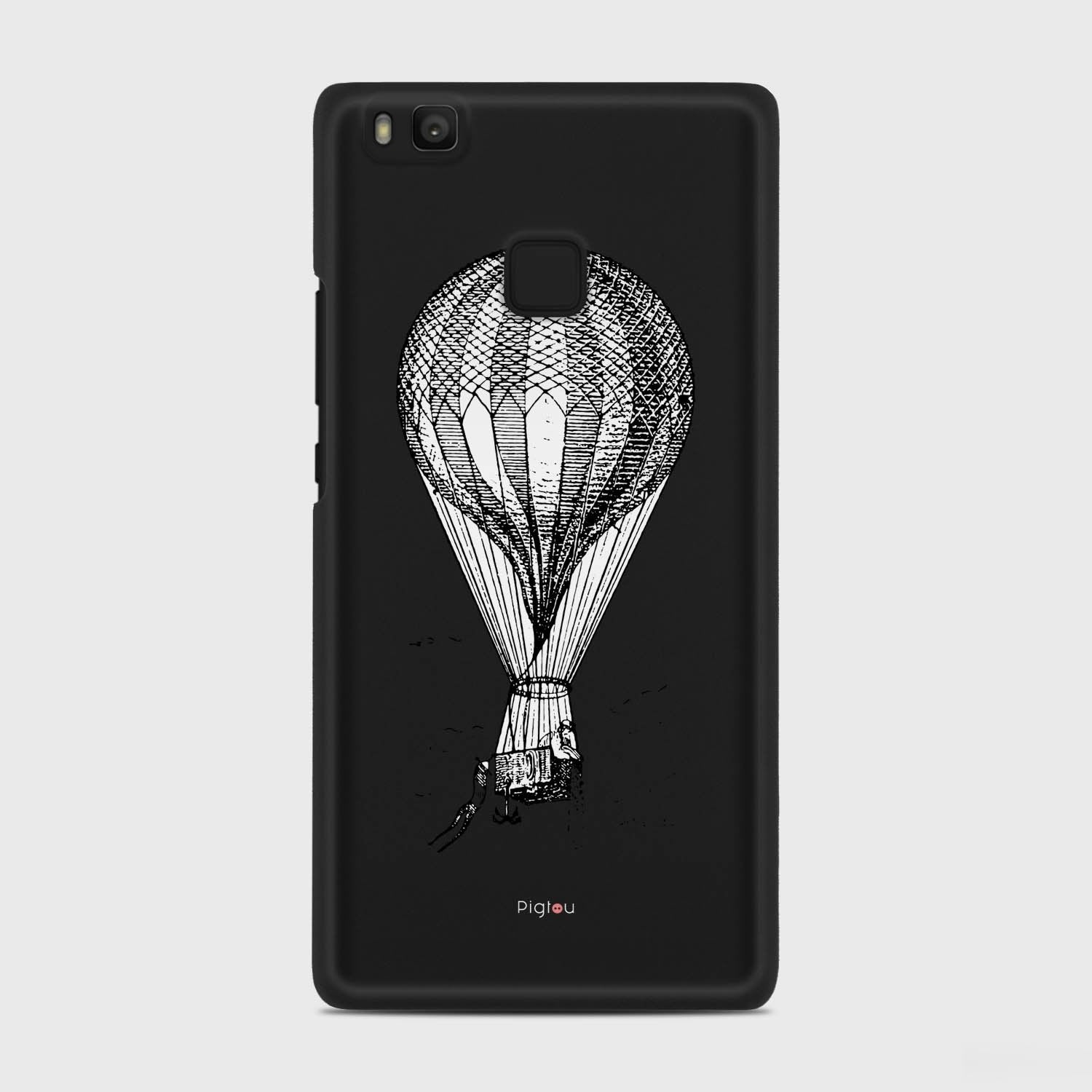 VINTAGE AIR BALLOON Huawei P9 Lite case - thin fit matte black (D84)