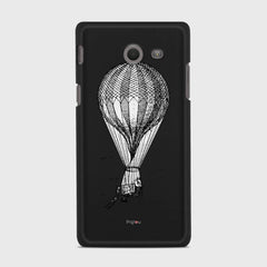VINTAGE AIR BALLOON Samsung Galaxy J5 (2017) Verizon case - thin fit matte black (D84)