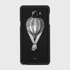VINTAGE AIR BALLOON Samsung Galaxy Note 5 case - thin fit matte black (D84)