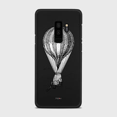 VINTAGE AIR BALLOON Samsung Galaxy S9 Plus case - thin fit matte black (D84)