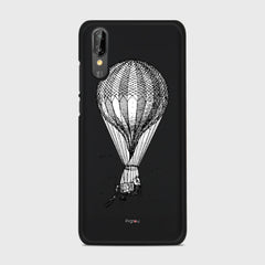 VINTAGE AIR BALLOON Huawei P20 case - thin fit matte black (D84)