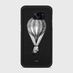 VINTAGE AIR BALLOON Samsung Galaxy S7 Edge case - thin fit matte black (D84)