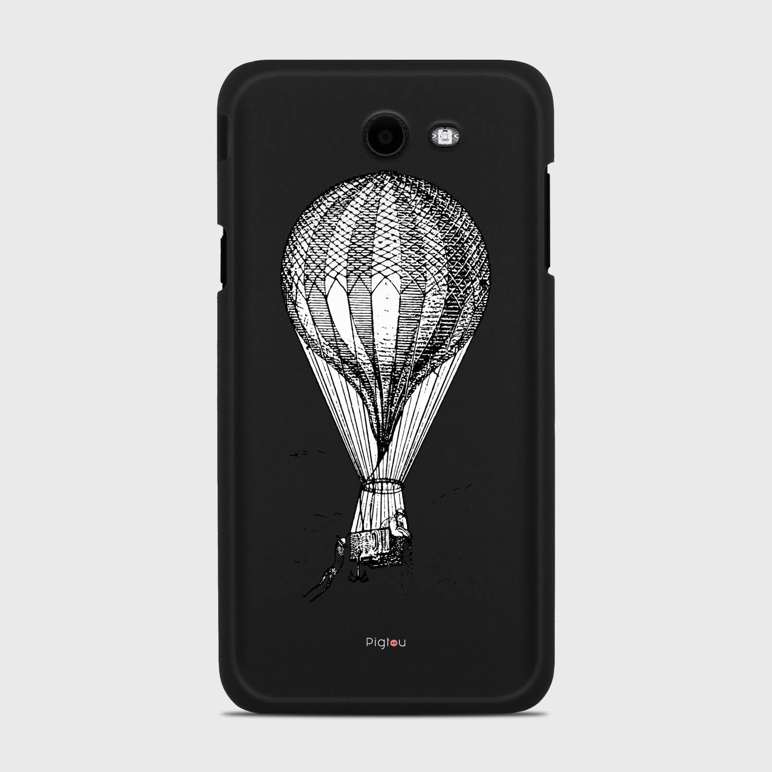 VINTAGE AIR BALLOON Samsung Galaxy J7 (2017) Verizon case - thin fit matte black (D84)