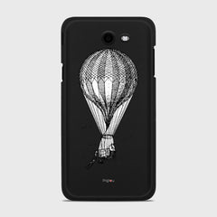 VINTAGE AIR BALLOON Samsung Galaxy J7 (2017) Verizon case - thin fit matte black (D84)