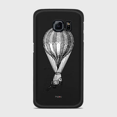 VINTAGE AIR BALLOON Samsung Galaxy S6 Edge case - thin fit matte black (D84)