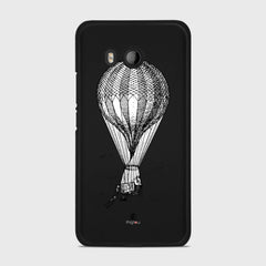 VINTAGE AIR BALLOON HTC U11 case - thin fit matte black (D84)