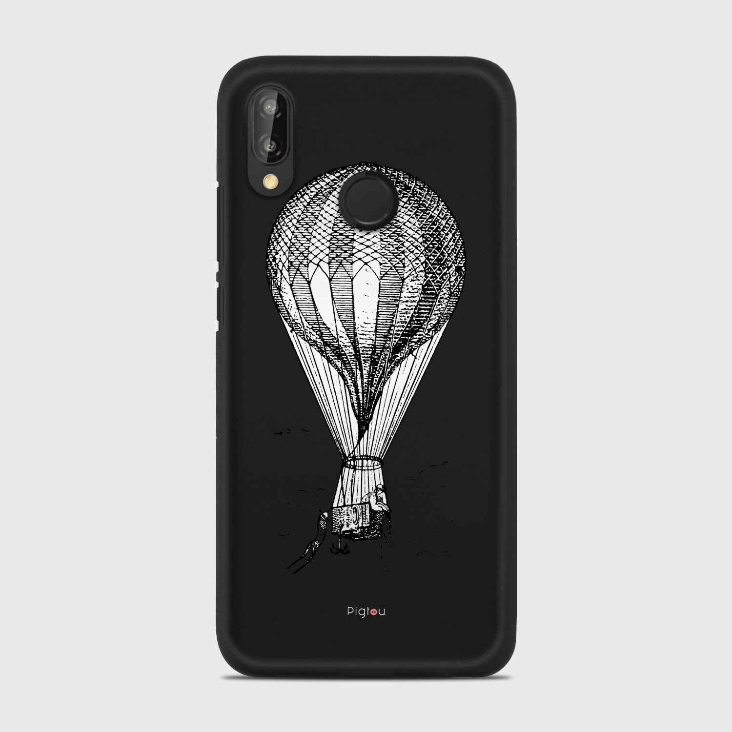 VINTAGE AIR BALLOON Huawei P20 Lite case - thin fit matte black (D84)