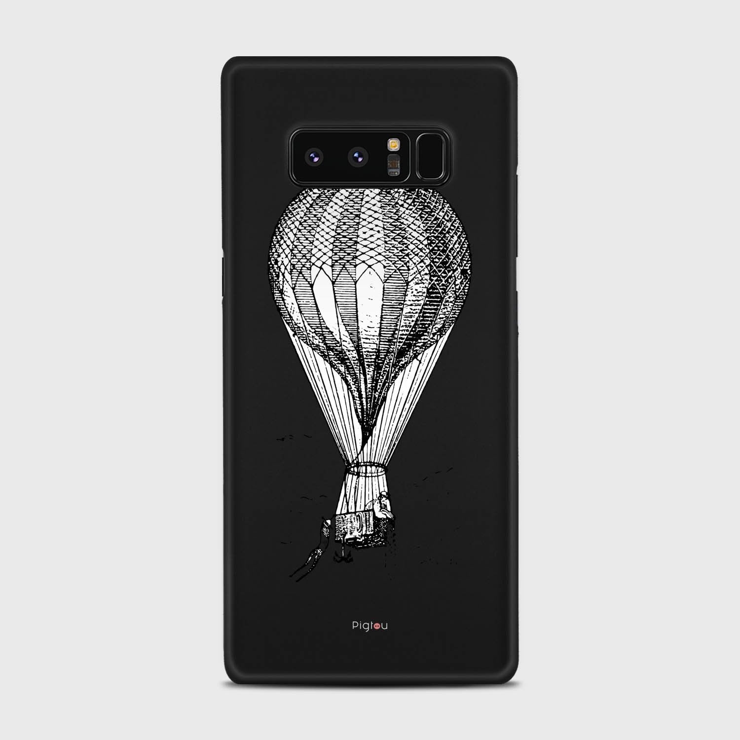 VINTAGE AIR BALLOON Samsung Galaxy Note 8 case - thin fit matte black (D84)